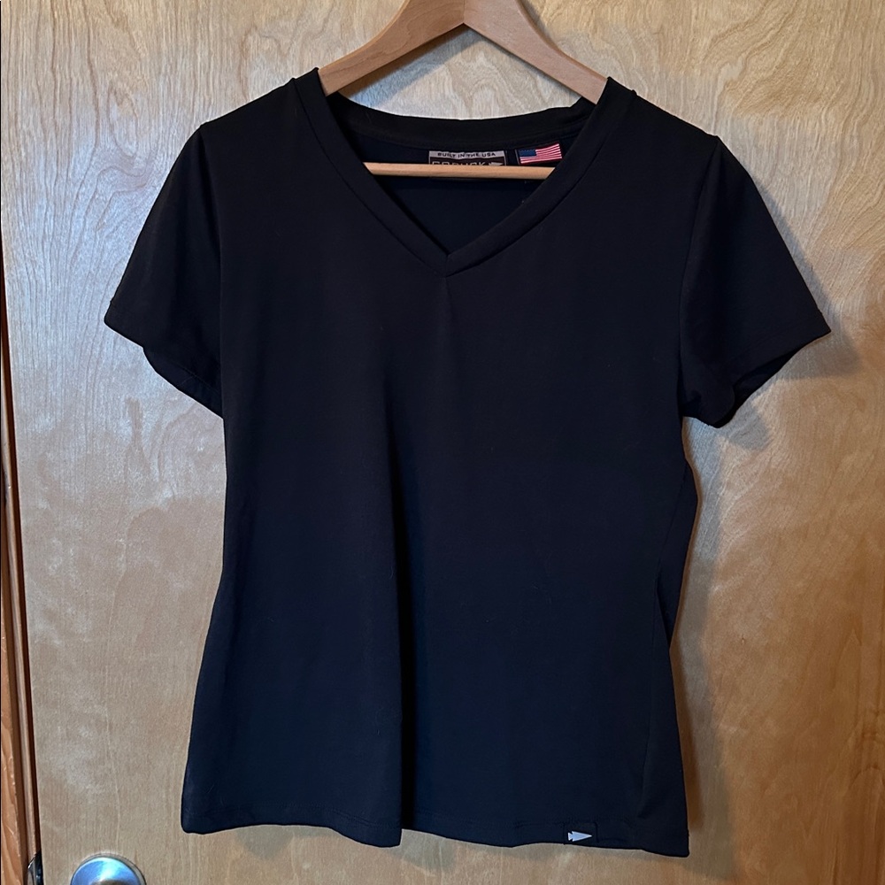 Women's Classic Black V-Neck Tee